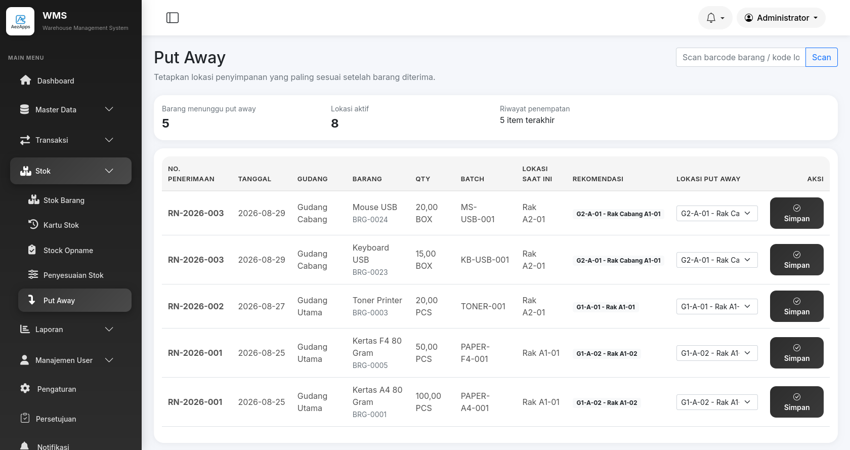 WMS — Warehouse Management System 2