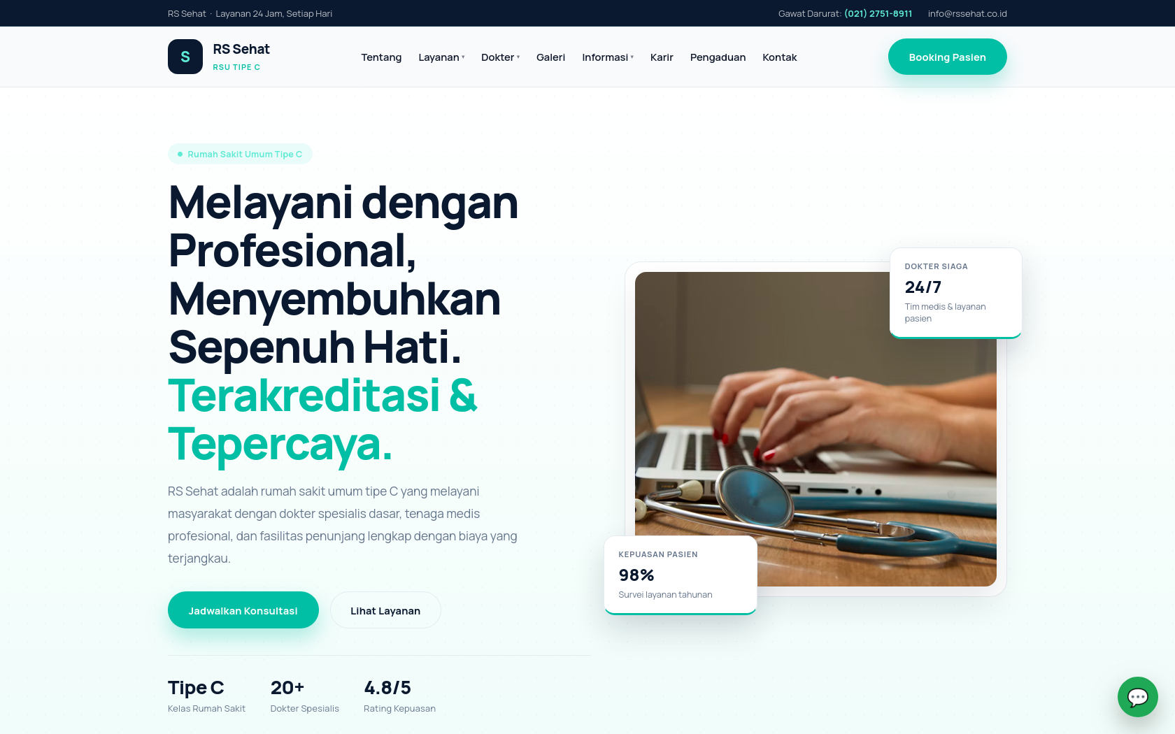 Website Rumah Sakit — Hospital Information & Public Service Website